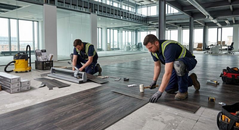 Our team working on Flooring Service projects in Rockford, MI