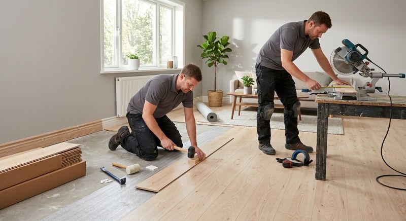 Laminate Floor Installation in Lowell, MI