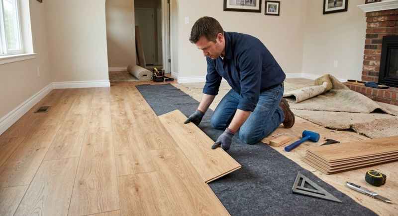 Laminate Floor Remodeling in Rockford, MI