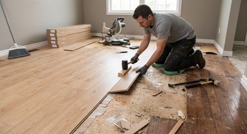 Laminate Floor Replacement in Howard City, MI