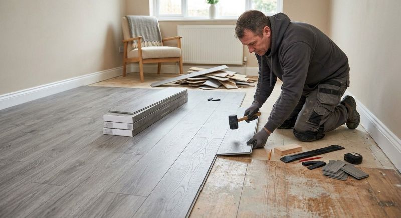 Laminate Floor Replacement in Lowell, MI