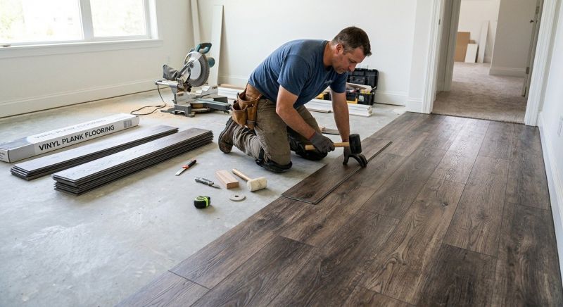 Linoleum Floor Installation in Alto, MI