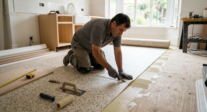 Linoleum Floor Installation in Lowell, MI
