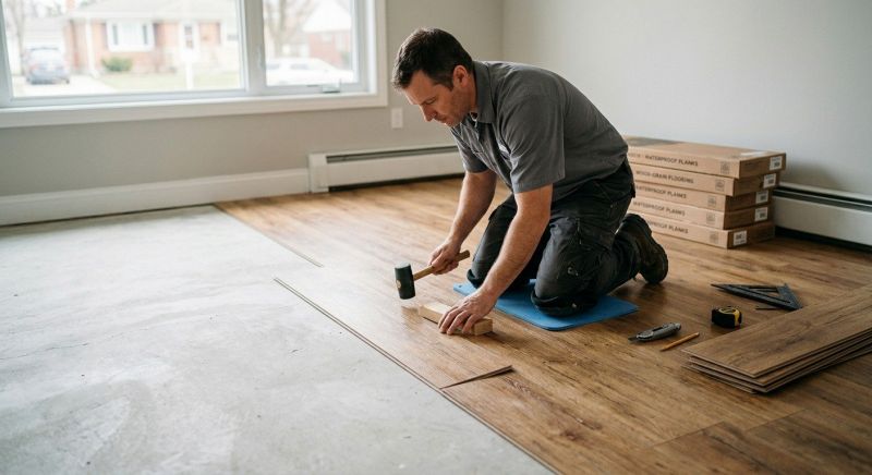 Linoleum Flooring Replacement in Rockford, MI