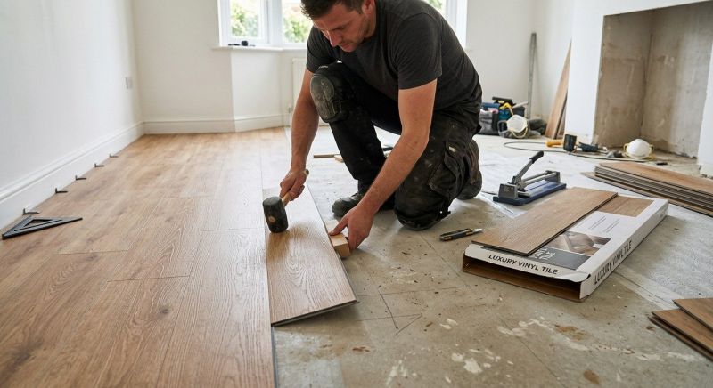 Luxury Vinyl Tile Installation in Conklin, MI