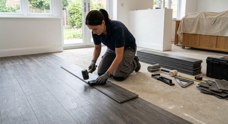 Luxury Vinyl Tile Installation in Lowell, MI
