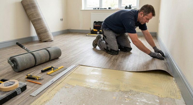 Sheet Flooring Installation in Rockford, MI