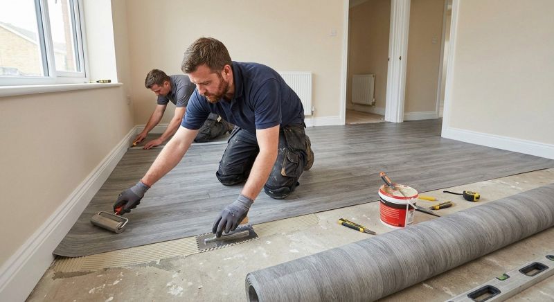 Sheet Linoleum Installation in Cedar Springs, MI