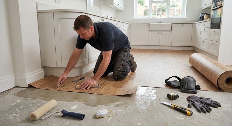 Sheet Linoleum Installation in Rockford, MI