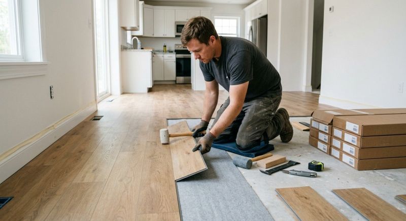 Vinyl Plank Floor Installation in Rockford, MI