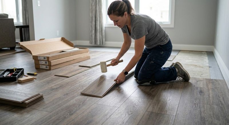 Vinyl Plank Floor Installation in Rockford, MI