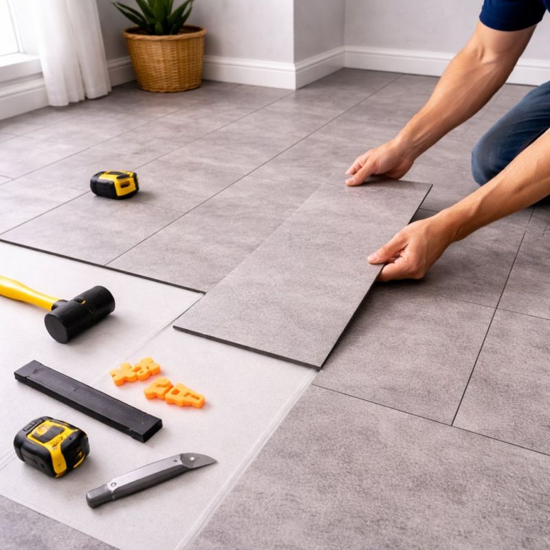 Vinyl Tile Installation in Rockford, MI